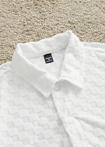 Белый демисезонный комплект (рубашка, брюки) SHEIN