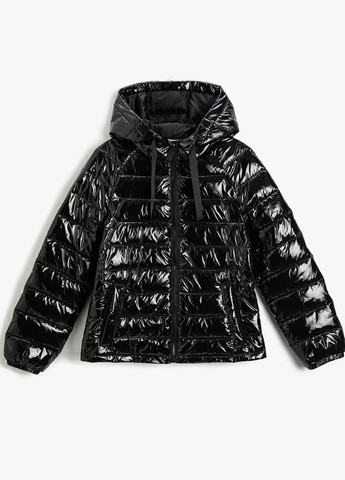 Чорна демісезонна куртка KOTON