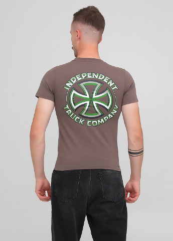Серо-зеленая футболка Independent