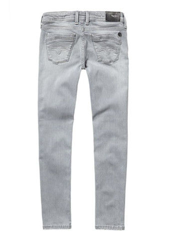 Серые демисезонные зауженные джинсы Pepe Jeans