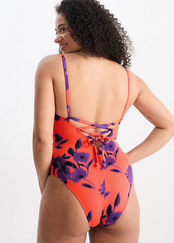 Помаранчевий літній купальник суцільний C&A