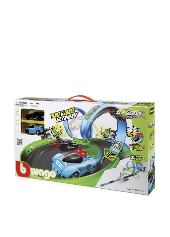 Игровой набор серии GoGears - ПОЛИЦЕЙСКАЯ ПОГОНЯ (трек с 1 дорожкой,2 петли,2 машинки с инерц.мех.) Bburago (126584521)