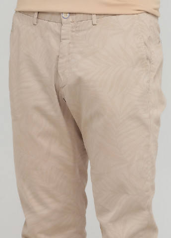 Бежевые кэжуал демисезонные чиносы брюки Massimo Dutti