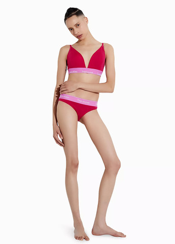 Розовый триэнджел бюстгальтер Calvin Klein без косточек хлопок