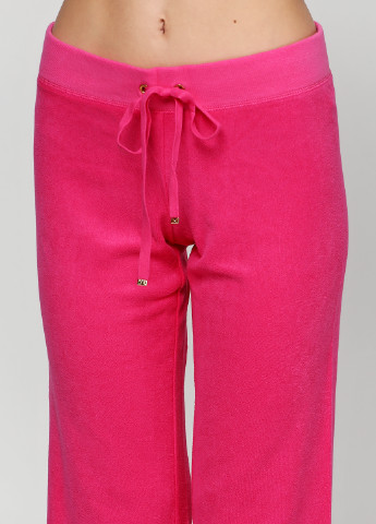 Розовые спортивные демисезонные клеш брюки Juicy Couture