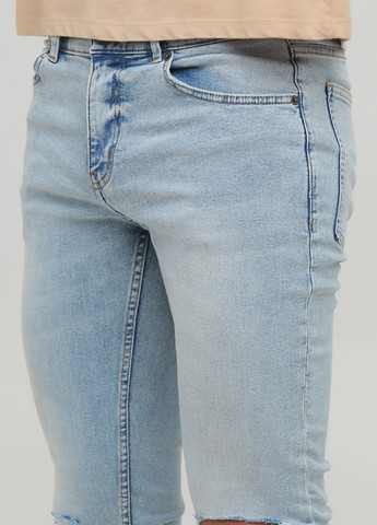 Голубые демисезонные скинни джинсы Cheap Monday