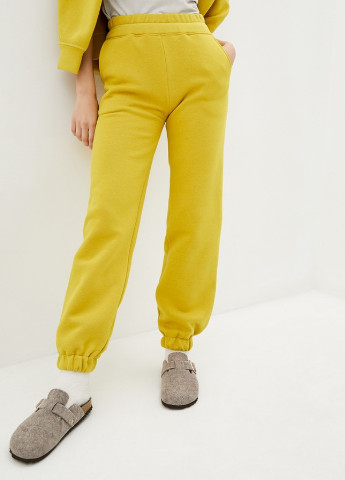 Желтые спортивные демисезонные брюки Forly