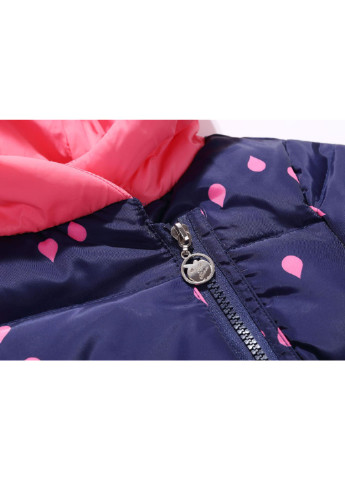 Синий зимний комплект (куртка, полукомбинезон, шарф) No Brand