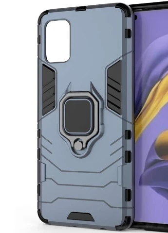 Ударопрочный чехол Transformer Ring for Magnet для Samsung Galaxy A41 Серый / Metal slate (is_00000036434_3) Epik (238479524)