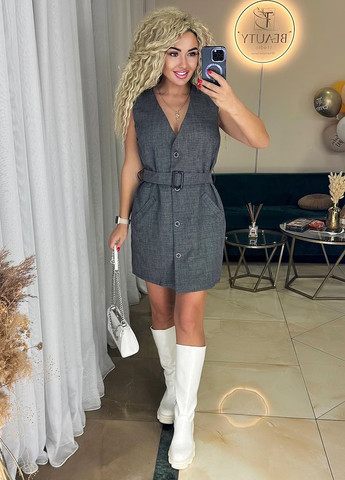 Комбінований демісезонний комплект (сарафан, светр) No Brand