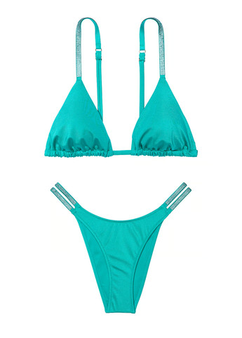 Бірюзовий демісезонний купальник (ліф, трусики) роздільний Victoria's Secret