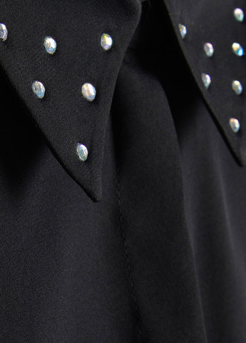 Черная классическая, кэжуал рубашка однотонная Reserved