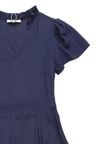 Темно-синее кэжуал платье клеш MINT&BERRY однотонное