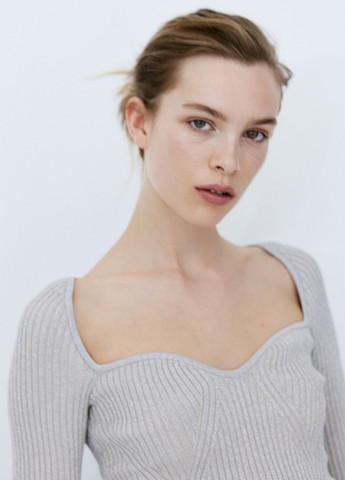 Сріблястий демісезонний пуловер пуловер H&M