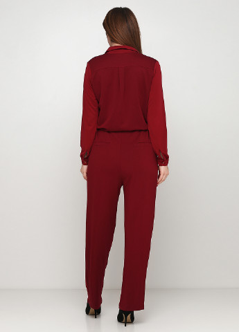 Комбінезон luxury by new denmark комбінезон-брюки однотонний темно-бордовий кежуал модал