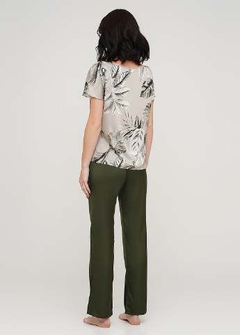 Зелена всесезон піжама (футболка, штани) футболка + штани JULIA