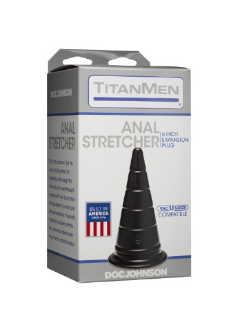Анальний стимулятор TitanMen - Anal Stretcher 6 Inch Plug, діаметр 6,6 см Doc Johnson (254152056)