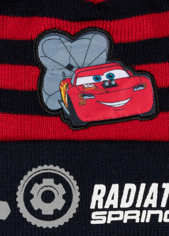 Комплект дитячий ACCCS-AW19-02D Cars шапка + шарф + перчатки рисунки красные кэжуалы акрил
