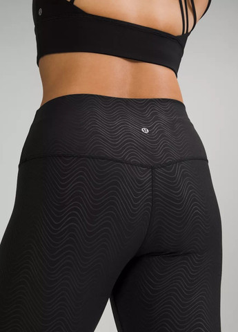 Черные демисезонные легинсы Lululemon Athletica