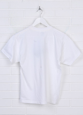 Белая летняя футболка с коротким рукавом Tultex