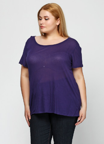 Фиолетовая летняя футболка Ellos