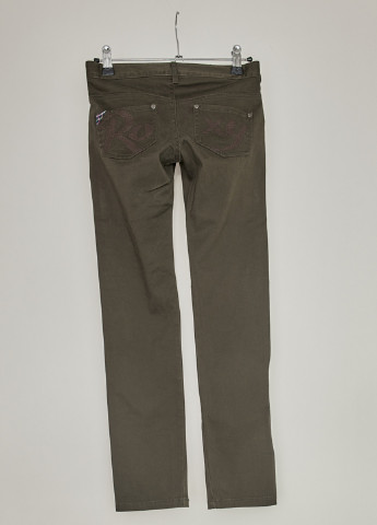 Хаки джинсовые демисезонные брюки прямые Roxy