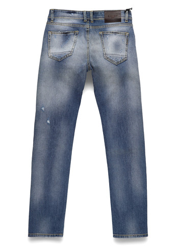 Голубые демисезонные прямые джинсы Reign