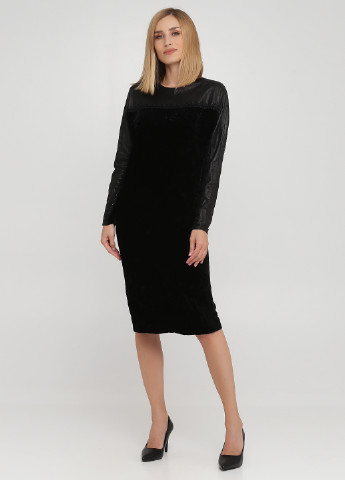 Чорна коктейльна плаття, сукня Ralph Lauren однотонна