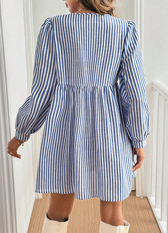 Комбінована кежуал сукня а-силует SHEIN в смужку