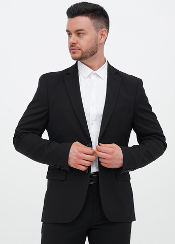 Чорний демісезонний костюм (піджак, штани) брючний Trend Collection