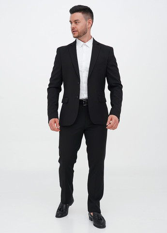 Чорний демісезонний костюм (піджак, штани) брючний Trend Collection