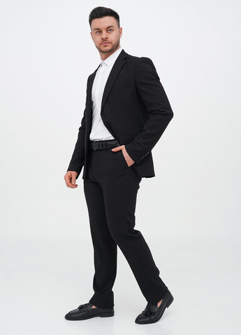 Чорний демісезонний костюм (піджак, штани) брючний Trend Collection