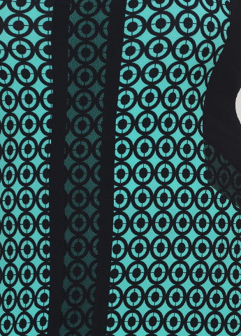 Смарагдова ділова сукня Luyza з геометричним візерунком
