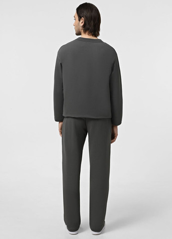 Темно-серые кэжуал, спортивные демисезонные прямые брюки Promin