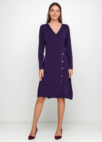 Темно-фиолетовое кэжуал платье Finery однотонное