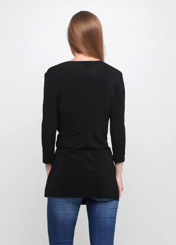 Черная демисезонная блуза Luisa Spagnoli