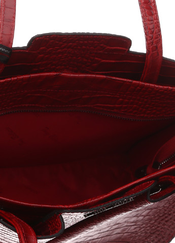 Сумка Tony Bellucci каркасная сумка однотонная бледно-красная кэжуал