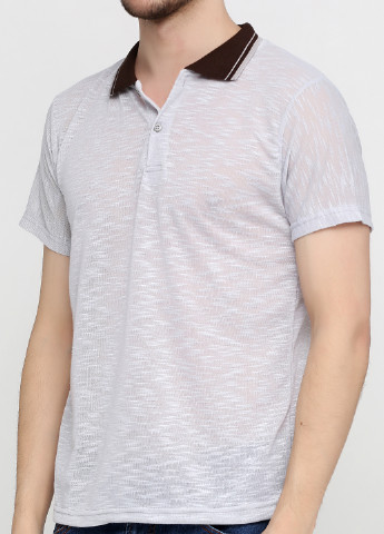 Светло-серая футболка-поло для мужчин Chiarotex меланжевая