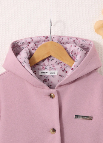 Светло-розовое демисезонное Пальто SHEIN