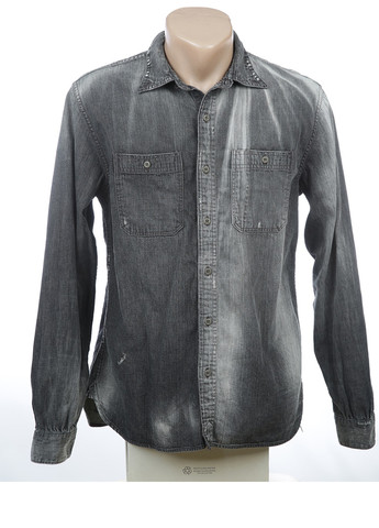 Темно-серая джинсовая рубашка однотонная Ralph Lauren