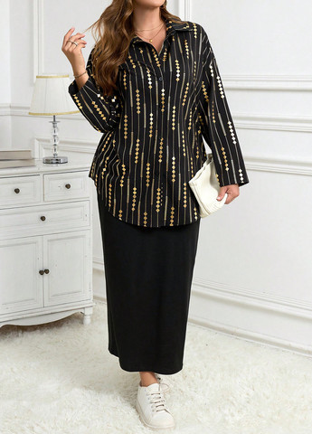 Костюм (жакет, платье) SHEIN (332811142)