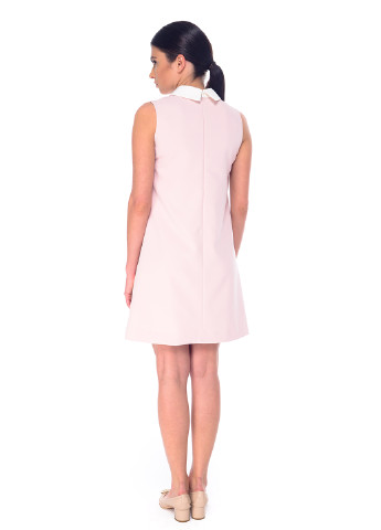 Светло-розовое кэжуал платье Arefeva однотонное