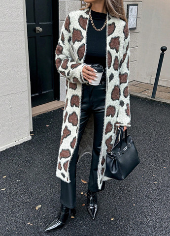 Разноцветный демисезонный кардиган SHEIN