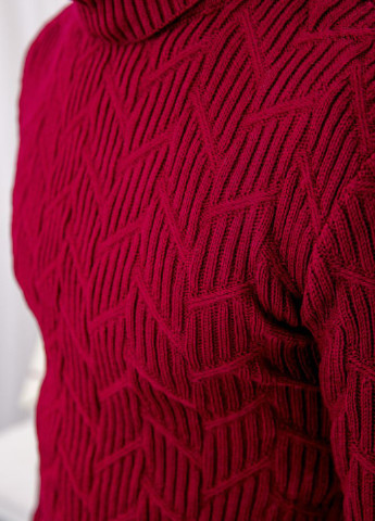 Бордовый зимний свитер Ager