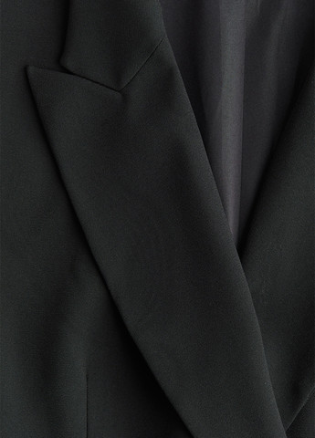 Комбинезон H&M комбинезон-брюки однотонный чёрный вечерний, деловой, кэжуал полиэстер