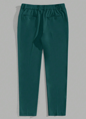 Зеленые классические, кэжуал демисезонные классические, прямые брюки SHEIN