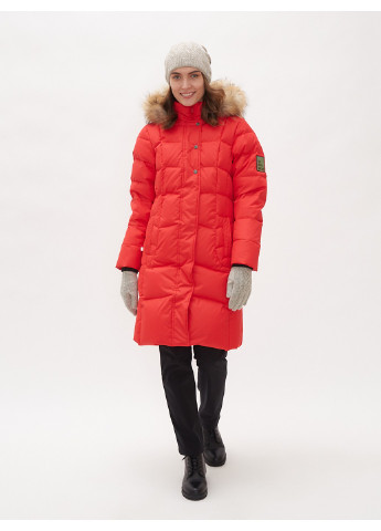 Червоне зимнє Пальто-пуховик YESSICA Huppa