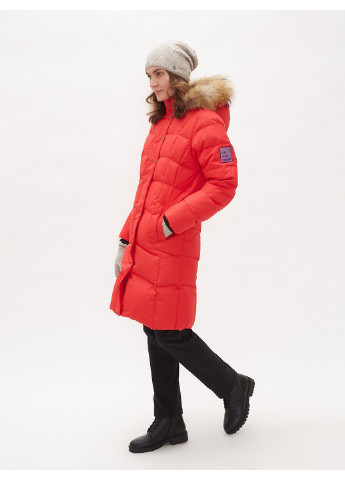 Червоне зимнє Пальто-пуховик YESSICA Huppa