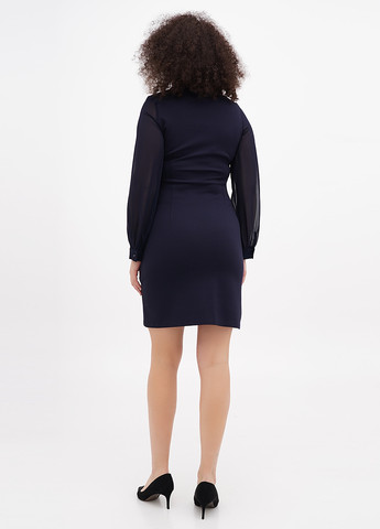 Темно-синя кежуал сукня футляр Sassofono однотонна