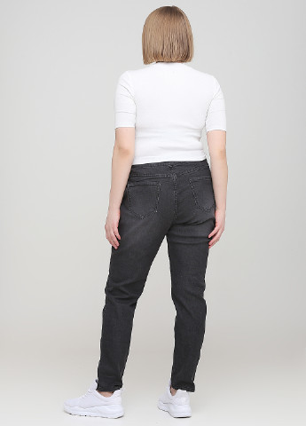 Джинси двосторонні Fashion news завужені однотонні темно-сірі джинсові бавовна
